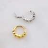 LOVELY OPEN LINE HEARTS 316L SURGICAL STEEL SEPTUM HINGED SEGMENT RING